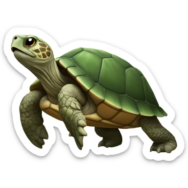 Tortue qui court sticker