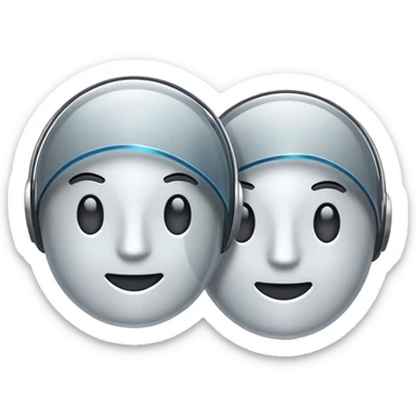 Abstract emoji of a copy-paste concept with two semi-transparent browser windows layered together, modern UI elements, tech-inspired design, sleek edges, not cartoonish, suitable for a tech company avata sticker