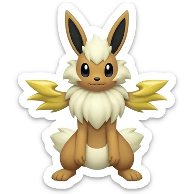 Shiny Furret-Absol-Noibat-Hybrid (Full body) sticker