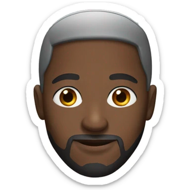 A black Muslim man sticker