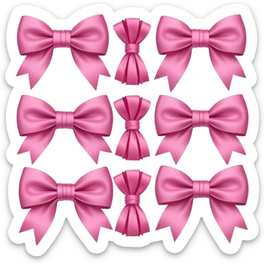 Girly bows sticker