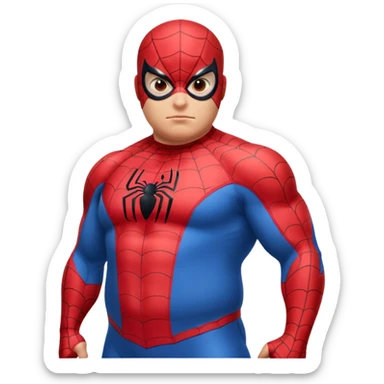 Fat Spiderman sticker