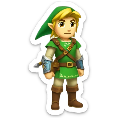 link from zelda sticker