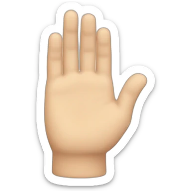 isometric hand sticker