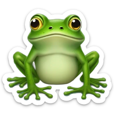 frog committing war crimes sticker
