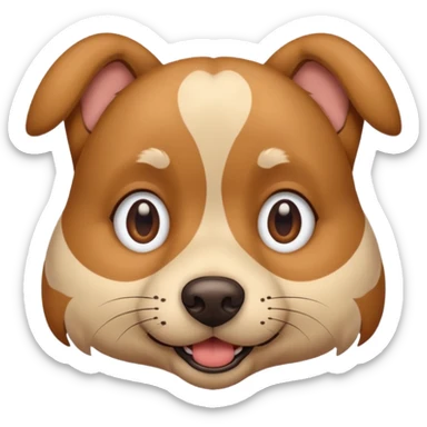 One eyed dog sticker