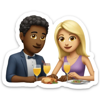 Dinner date sticker