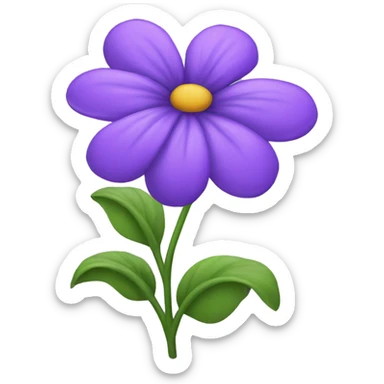 Purple flowers  sticker