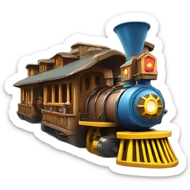 Thunder Mountain Railroad ride at Disneyland  sticker