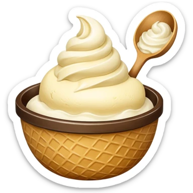 ice cream bowl sticker
