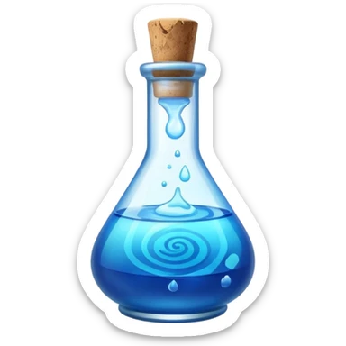 blue health potion sticker