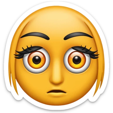 mascara de ojos sticker