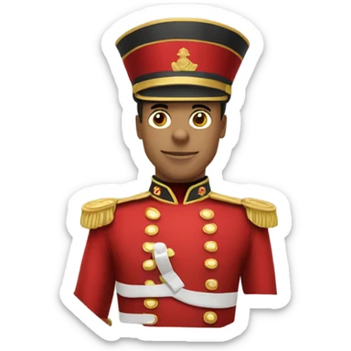 red toy soldier sticker