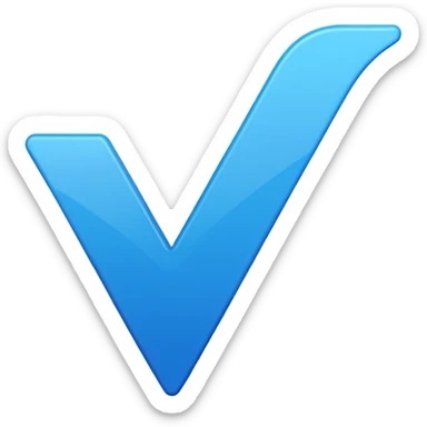 I want 🔵 blue tick like after id name of celebrities sticker