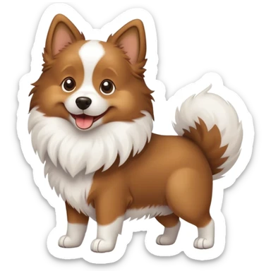 dog wagging tail sticker