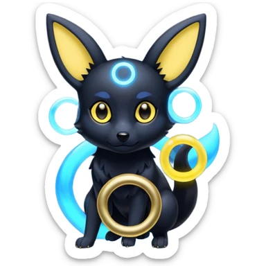 Blue Umbreon sticker