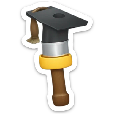 Judge holds hammer wears snorkel fins sticker