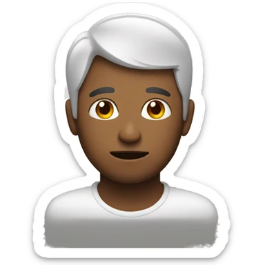 Man eith fever sticker