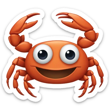 Crab dancing sticker