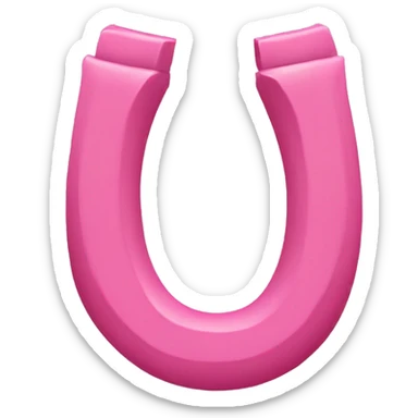pink horseshoe  sticker