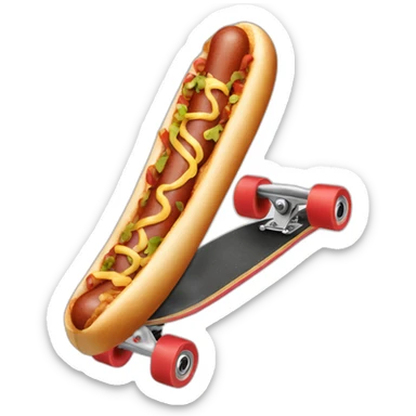 Skateboard hotdog sticker