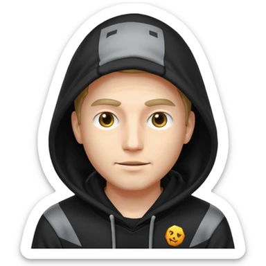 rich crypto billionaire who wants to hide from the world, blurry face sticker