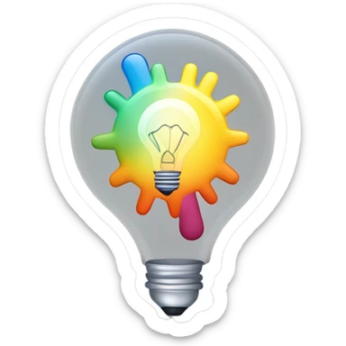 Thought bubble sticker