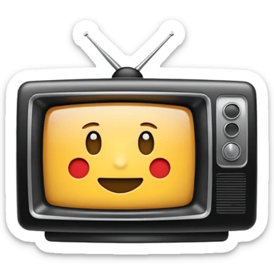 Create an emoji in which it is representing an app like YouTube professional logo of this app but don't make it like YouTube this app name as :- InSights TV sticker