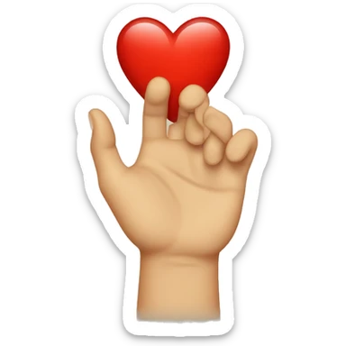I want a hand with a heart on the inside  sticker