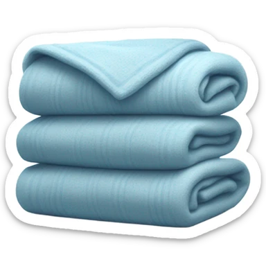 Light blue blanket sticker