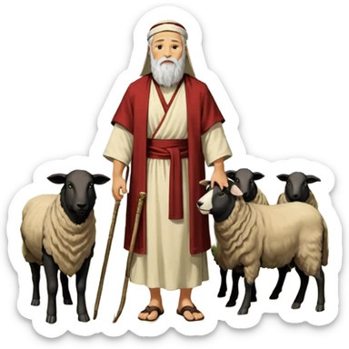 In the Hebrew Bible, Jethro[a] was Moses's father-in-law, a Kenite shepherd and priest of Midian,[, Moses' father-in-law is initially referred to as "Reuel" (Exodus 2:18) but afterwards as "Jethro" (Exodus 3:1). He was also identified as the father of Hobab in Numbers 10:29 sticker