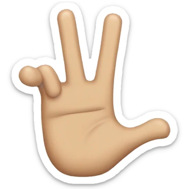 finger guns sticker
