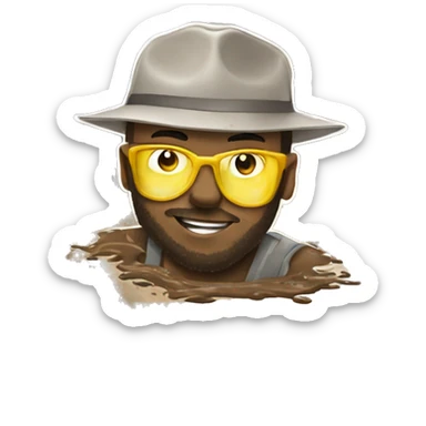 mud on fourwheeler sticker