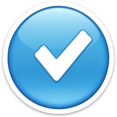 Ferificado azul sticker