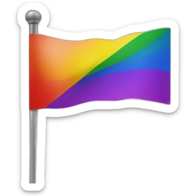 lgbt flag with no entry sign sticker