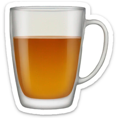 Tea glass sticker
