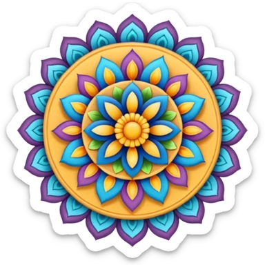 Mandala design  sticker