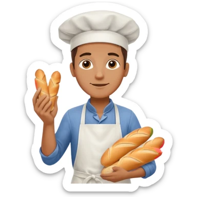Street Baker man  sticker