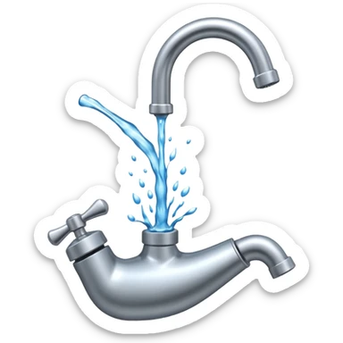 open water faucet sticker