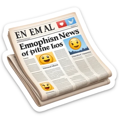 Web page with latest news headlines, newspaper articles sticker