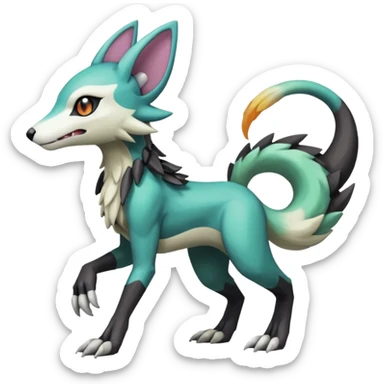Meloetta-Vernid-Trico-Sergal-Protogen-Primagen-Pokémon-Fakémon-creature sticker