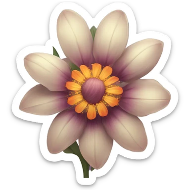 Fantasy beautiful flower sticker