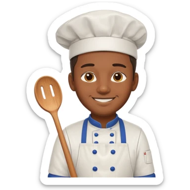 King Hockey player with chef apron sticker