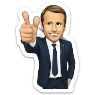Macron dans le métro sticker