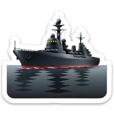 generate an ultra realistic shadow Russian fleet sticker