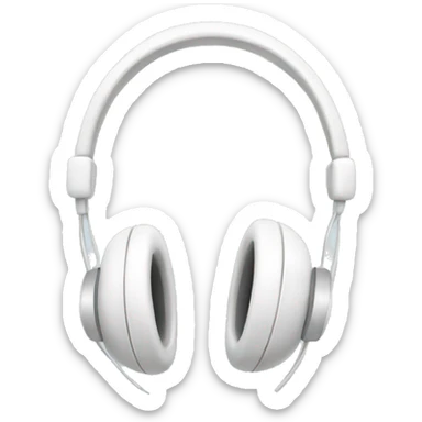 white headphones with white bows sticker