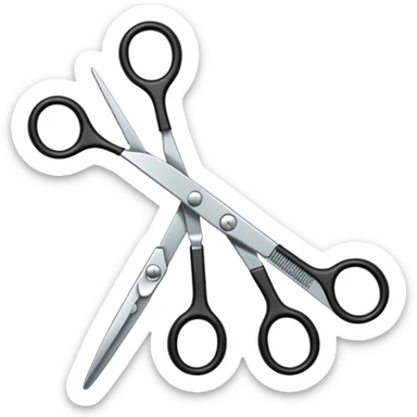  hairdressing scissors sticker