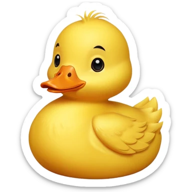 Cute duck sticker