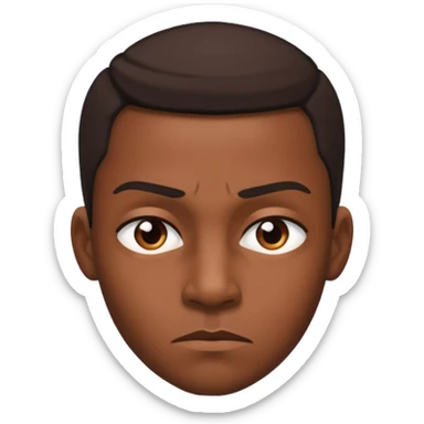 Political and decision-making black avatar sticker