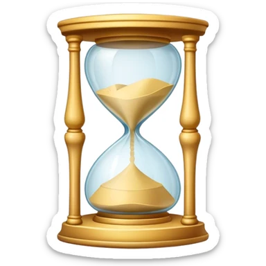 Sandglass whith banknotes sticker